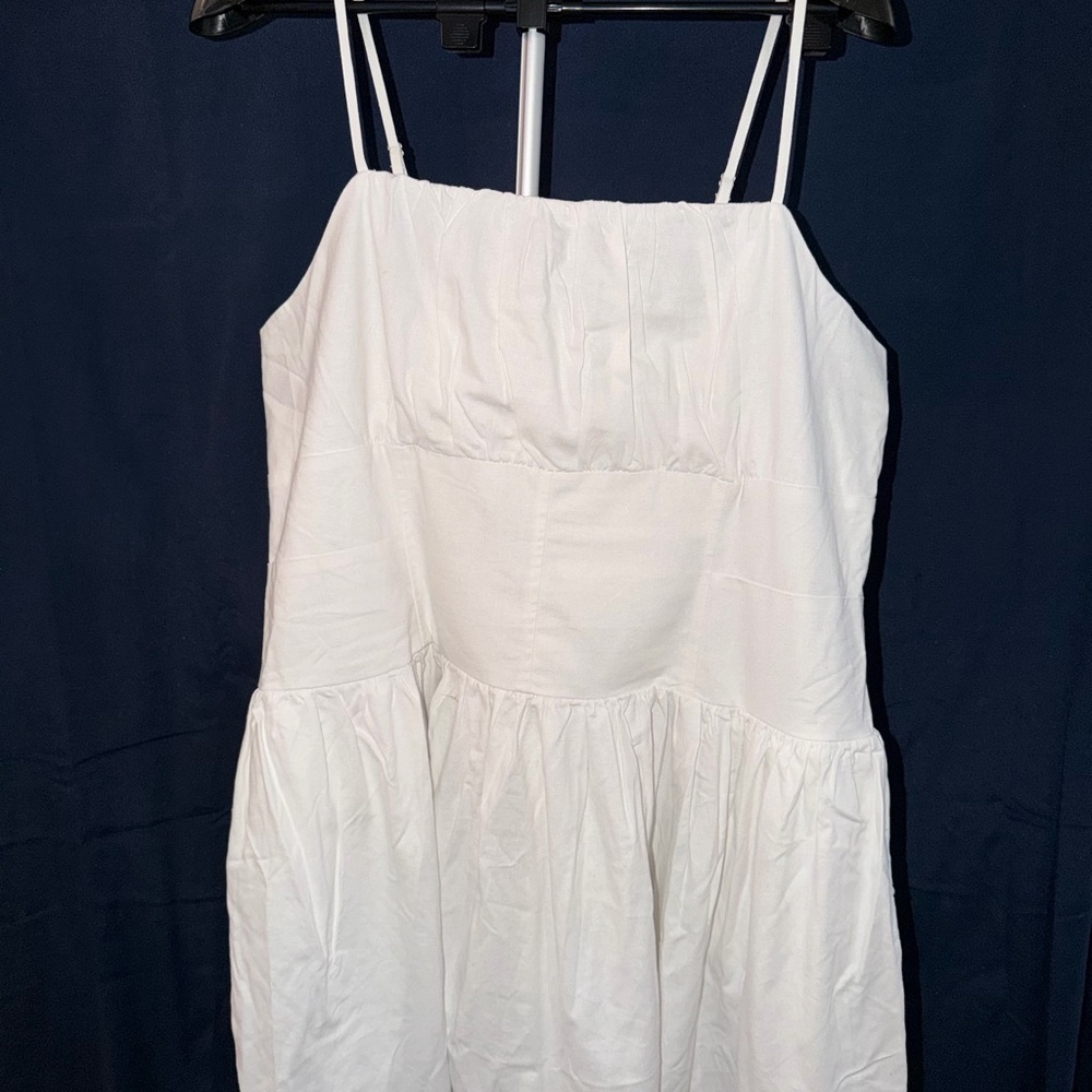 Women's White Spaghetti-Strap Sundress